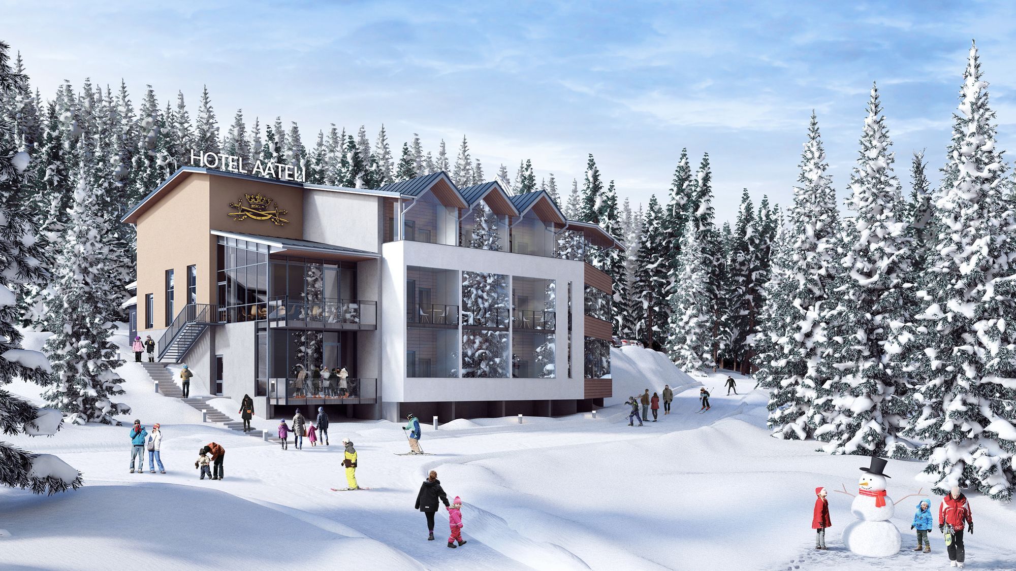 Hotel Aateli Hillside Вуокатті Екстер'єр фото